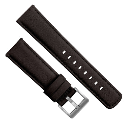 Apple Watch Dark Brown Pittards Performance Leather Brown Stitching Watch Band