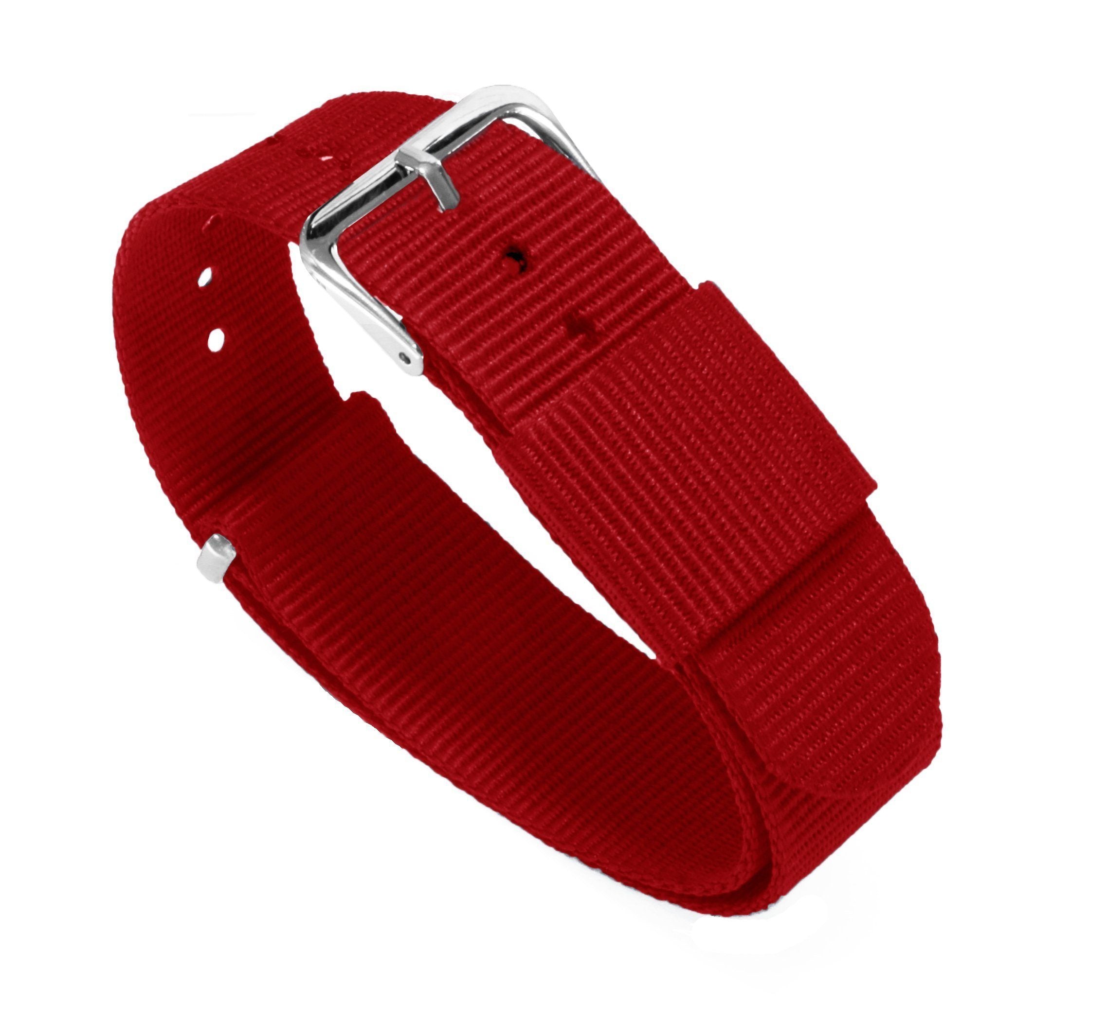 Red Monogram Luxury Watch Band