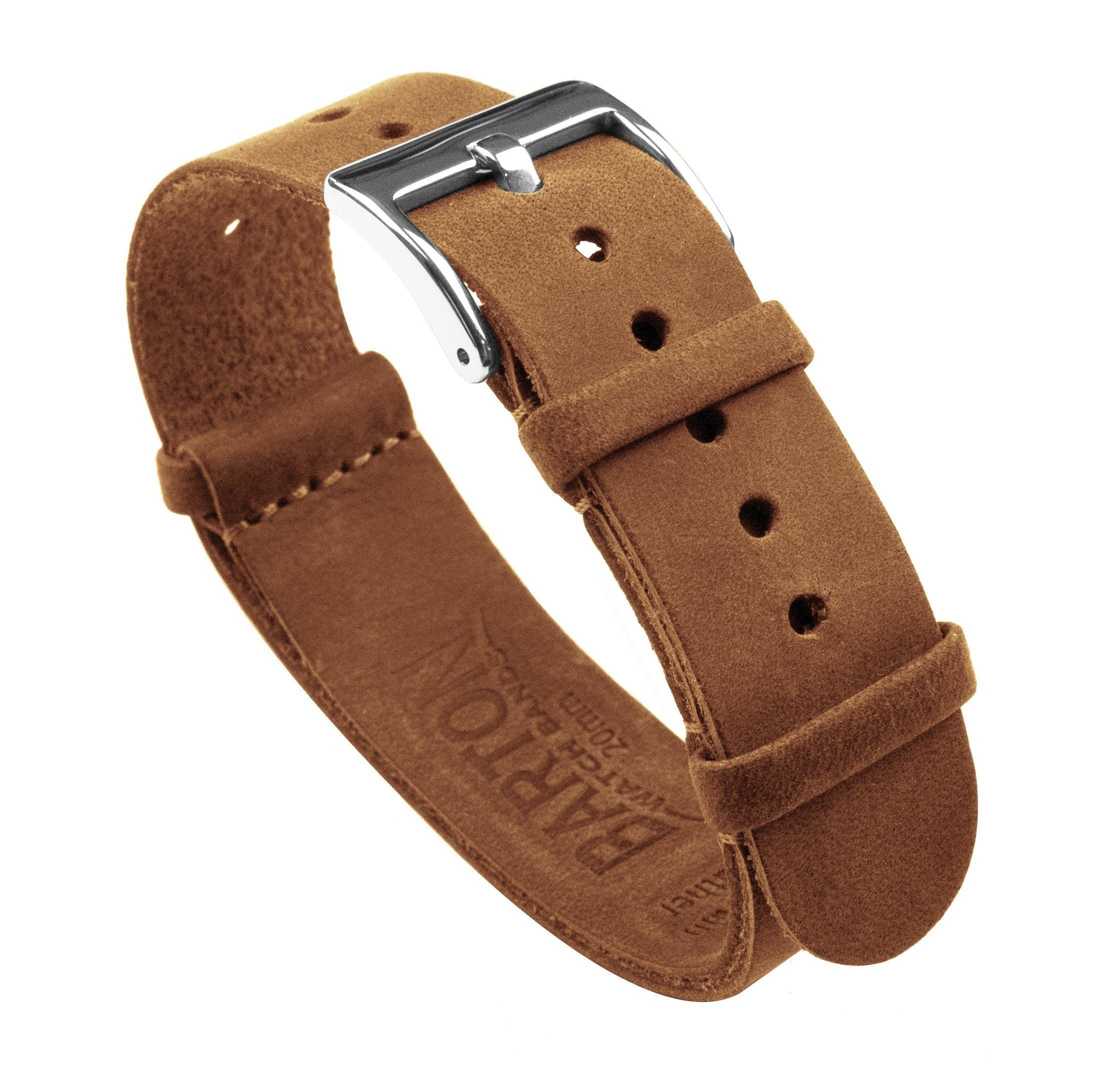 N.A.T.O. Leather Watch Strap Brown