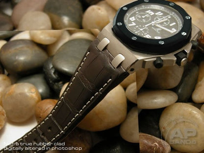 Capolavoro Dark Brown Alligator Leather Strap For Audemars Piguet Royal Oak Offshore