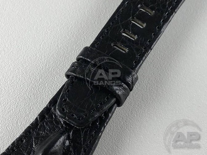 AP Bands Hornback Crocodile Leather Black for Audemars Piguet Royal Oak Offshore 26470