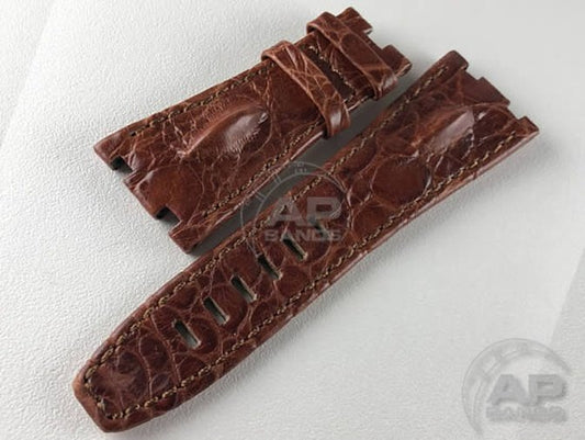 AP Bands Hornback Crocodile Leather Light Brown for Audemars Piguet Royal Oak Offshore 26470