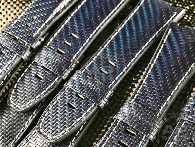 AP Bands 100% Genuine Blue Carbon Fiber Strap For Audemars Piguet Royal Oak 15300 15400 26320 26300