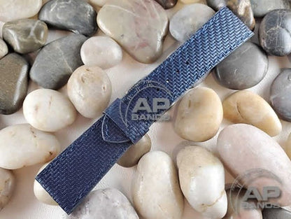 AP Bands 100% Genuine Blue Carbon Fiber Strap For Watches with 26mm Lugs