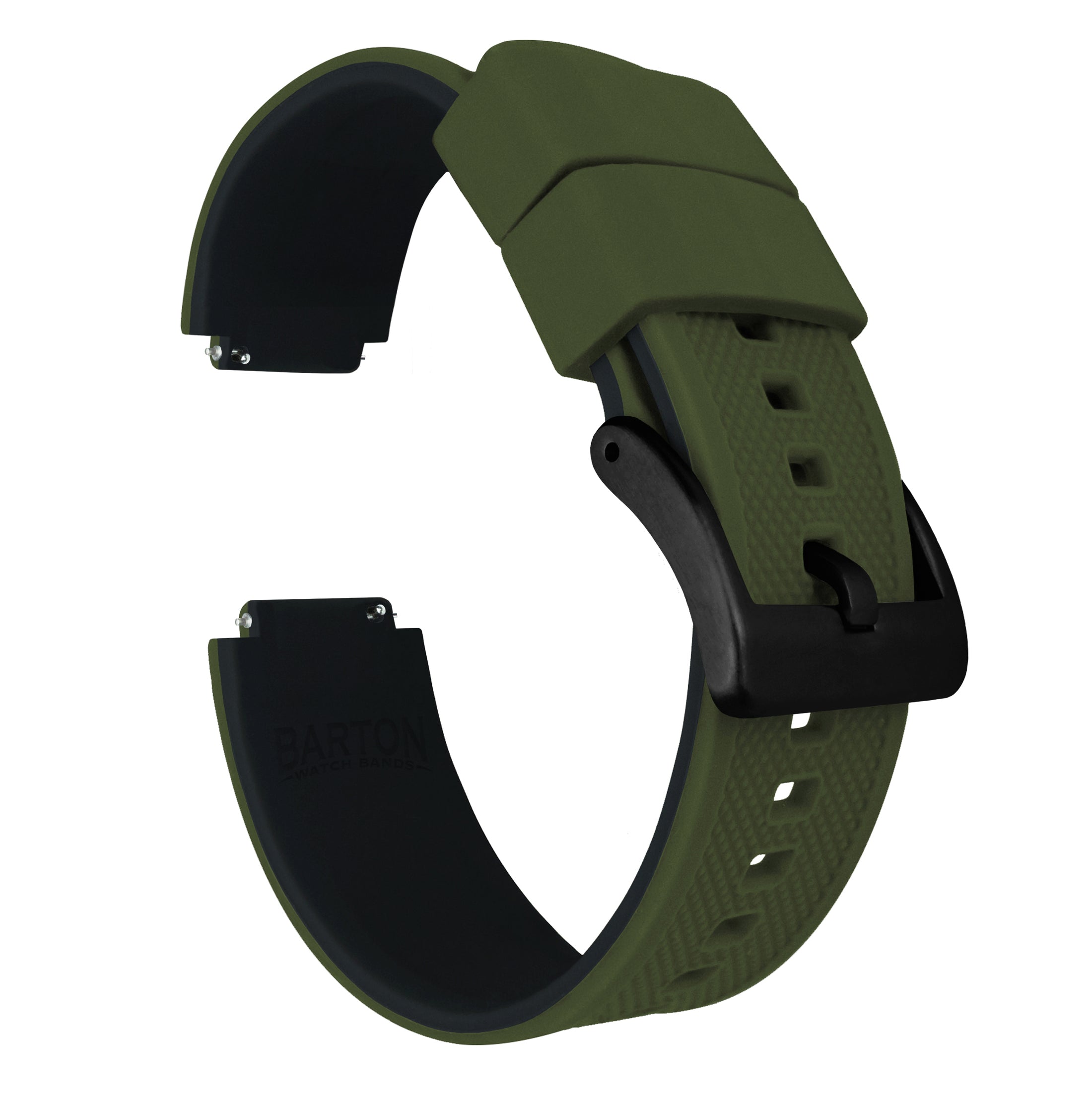 Army Green Elite Silicone Casio® G-Shock Watch Band | Barton Watch Bands