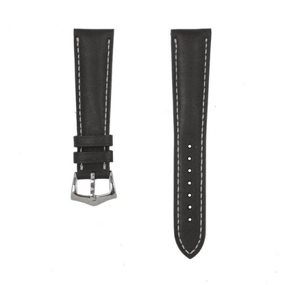 Black Roano Leather Watch Strap