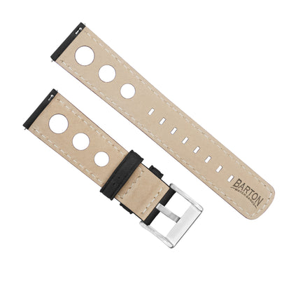 Black Rally Horween Leather Watch Band (23mm SALE)