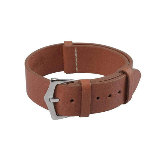 Brown Barenia Military Watch Strap