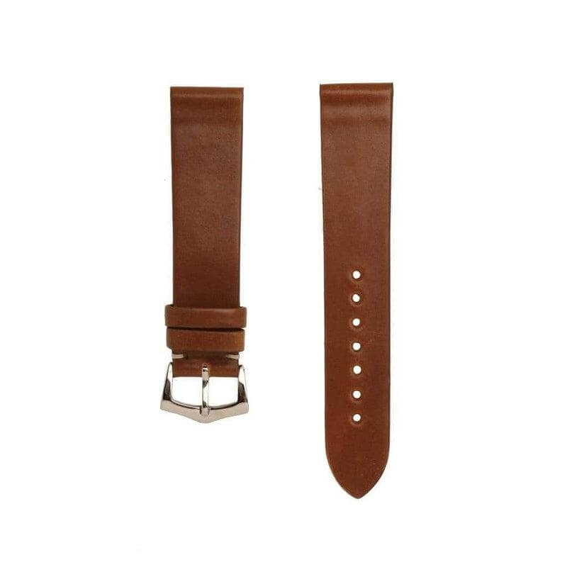 Brown Cordovan Leather  No Stitches Watch Strap