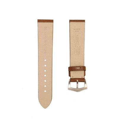 Brown Cordovan Leather  No Stitches Watch Strap