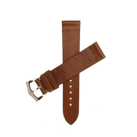 Brown Cordovan Leather  No Stitches Watch Strap