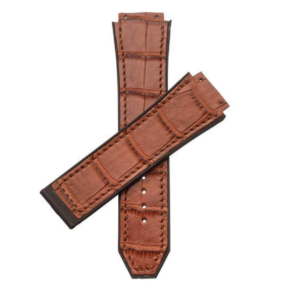 Brown Genuine Alligator Watch Strap for Hublot Big Bang