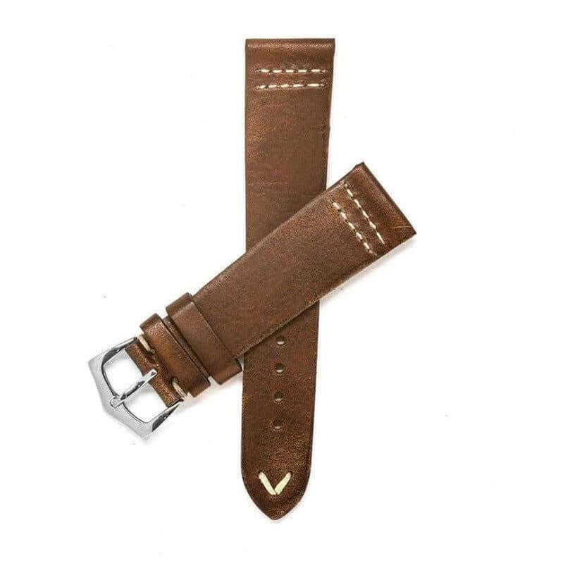 Brown Vintage Leather Watch Strap