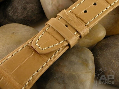 Capolavoro Caramel Alligator Leather Strap For Audemars Piguet Royal Oak