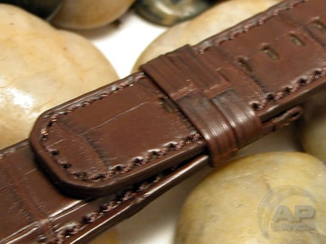 Capolavoro Chocolate Brown Alligator Leather Strap For Audemars Piguet Royal Oak Offshore T3