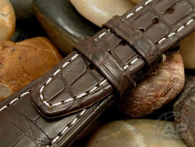 Capolavoro Dark Brown Alligator Leather Strap For Audemars Piguet Royal Oak Offshore