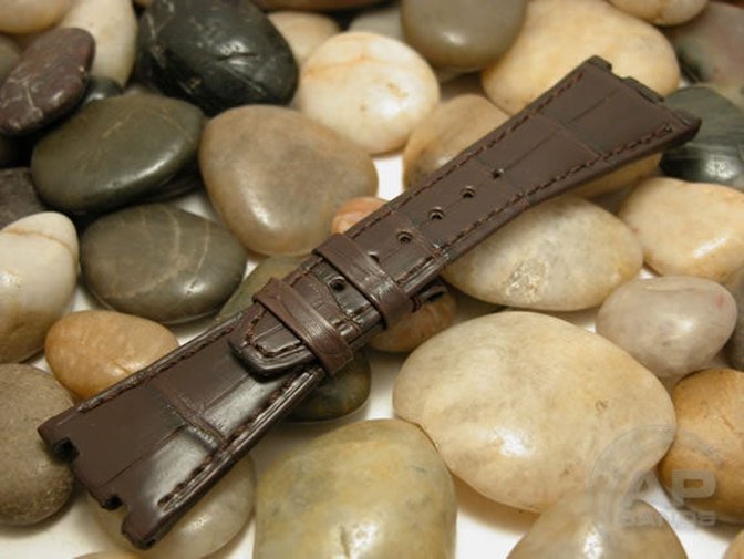 Capolavoro Dark Brown Alligator Leather Strap For Audemars Piguet Royal Oak Offshore