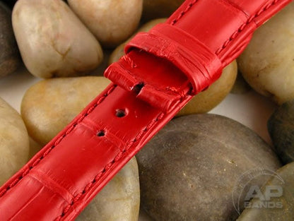 Capolavoro Red Alligator Strap For Audemars Piguet Royal Oak Offshore End Of Days and Older Generation 25770ST