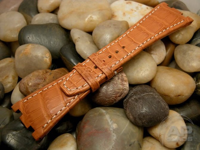 Capolavoro Honey Brown Alligator Leather Strap For Audemars Piguet Royal Oak Offshore