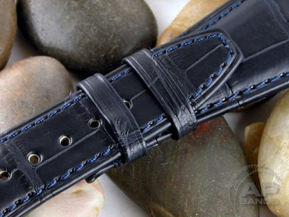 Capolavoro Navy Blue Alligator Leather Strap For Audemars Piguet Royal Oak Offshore