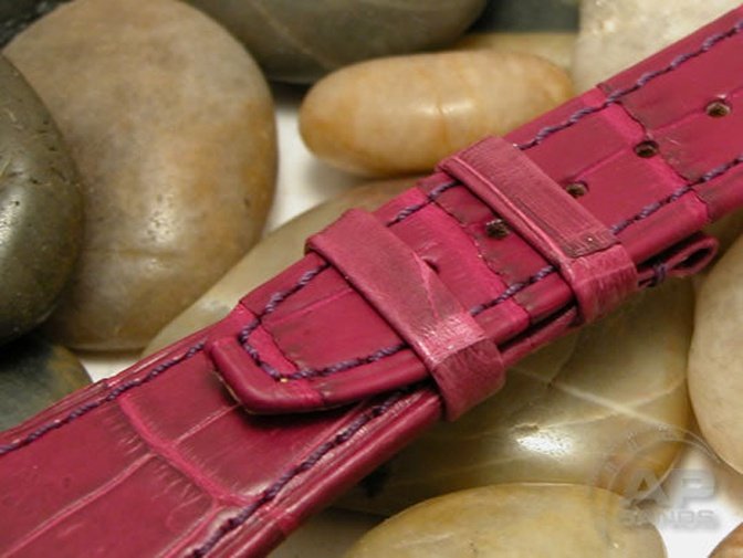 Capolavoro Pomegranate Alligator Leather Strap For Audemars Piguet Royal Oak