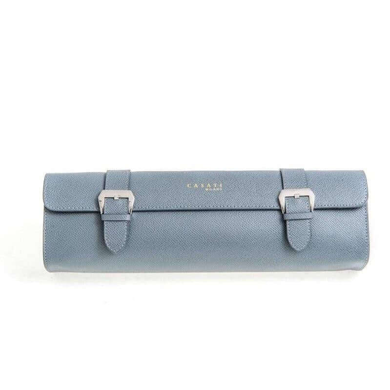 Casati Milano Travel Case Rectangular Epsom Leather Color Grey