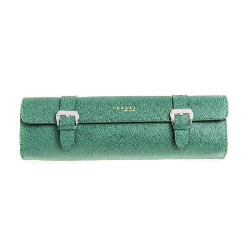 Casati Milano Travel Case Rectangular Epsom Leather Green