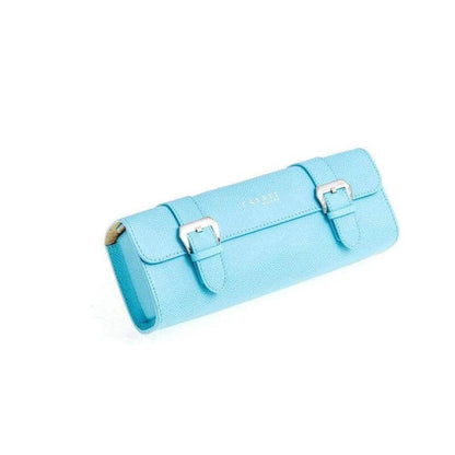 Casati Milano Travel Case Rectangular Epsom Leather - Light Blue