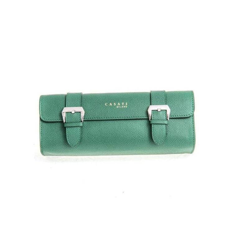 Casati Milano Travel Case Rectangular Epsom Leather color Green