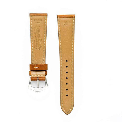 Cognac Barenia Leather Watch Strap