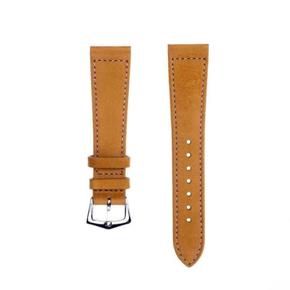 Cognac Nabuck Leather Watch Strap