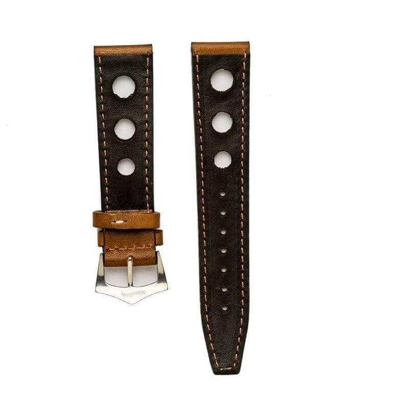 Cognac "Rally" Leather Watch Strap