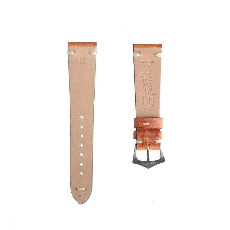 Cognac Vintage Leather Watch Strap