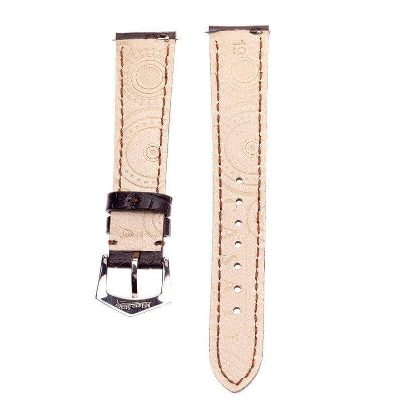 Dark Brown Matt Alligator Watch Strap