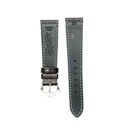 Dark Brown Saffiano Leather Watch Strap