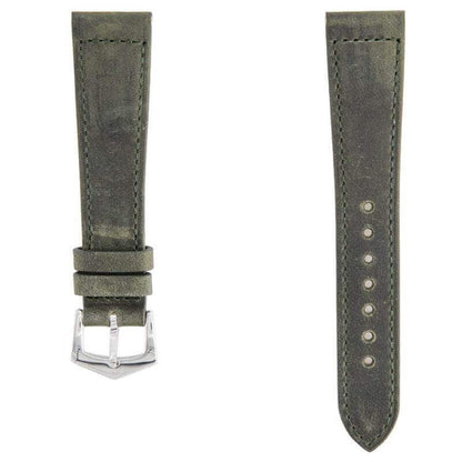 Dark Green Crazy Horse Leather Watch Strap