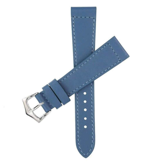 Denim Calfskin Leather Watch Strap