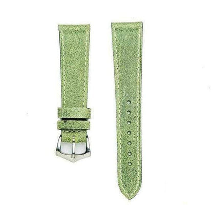 Green Leather Vintage Watch Band