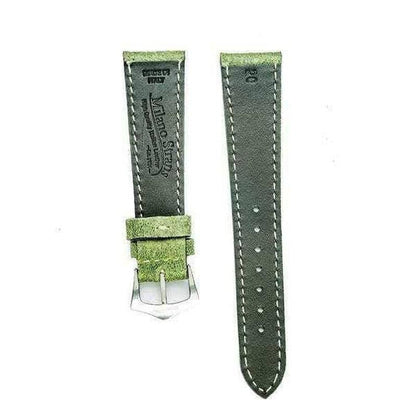 Green Leather Vintage Watch Band