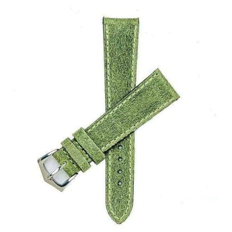 Green Leather Vintage Watch Band