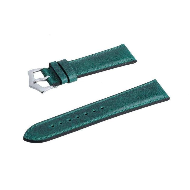 Green Leather Watch Strap