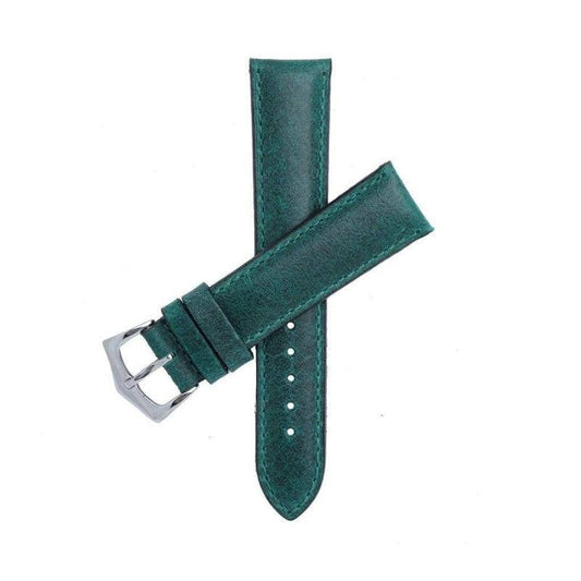 Green Leather Watch Strap