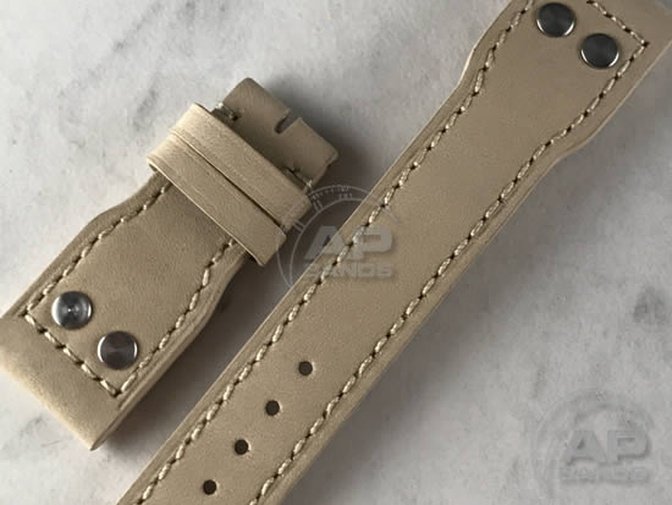 Decantare Naturale Vachetta Strap For IWC Big Pilot Deployant Buckle