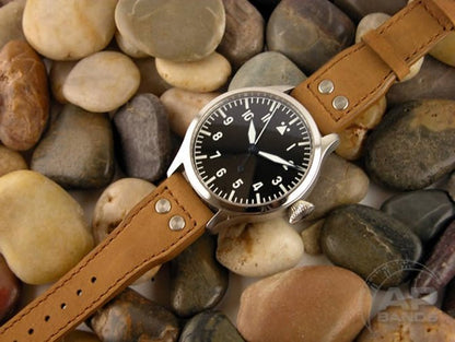 Vintage Suede Leather For IWC Big Pilot Deployant