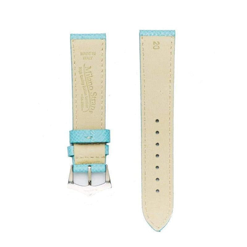 Light Blue Epsom Leather Watch Strap