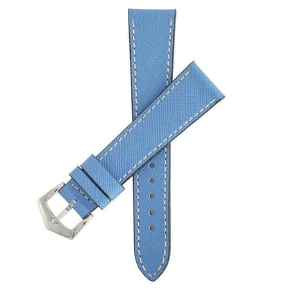 Light Blue Saffiano Leather Watch Strap