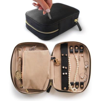 Large Travel Jewelry Organizer - Black