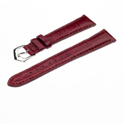 Matt Burgundy Alligator Watch Strap