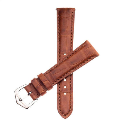 Matt Cognac Alligator Watch Strap