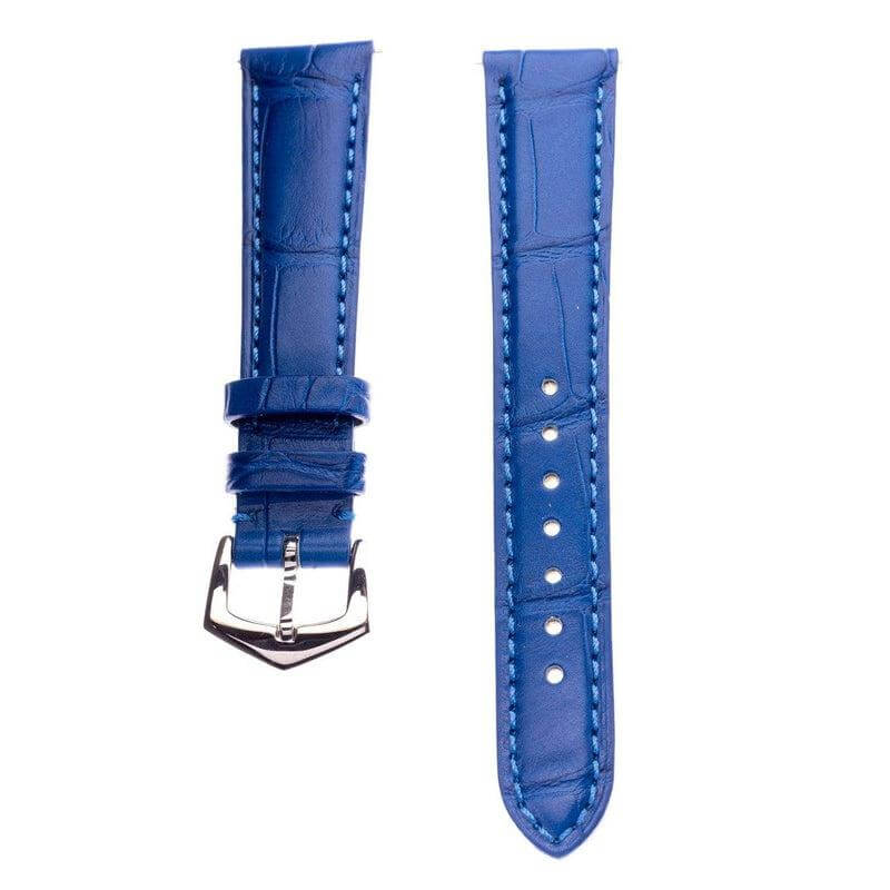 Matt Light Blue Alligator Watch Strap